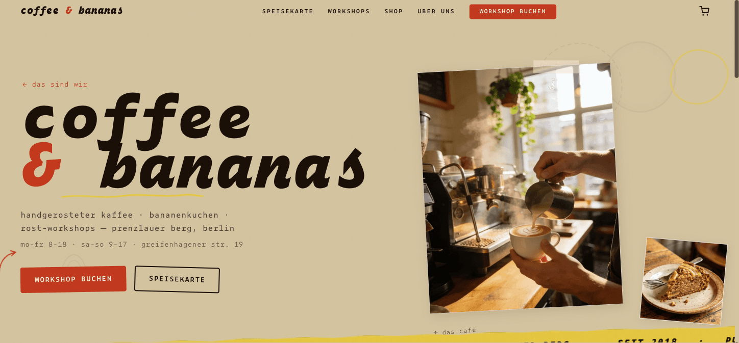 Coffee & Bananas — Gastronomie