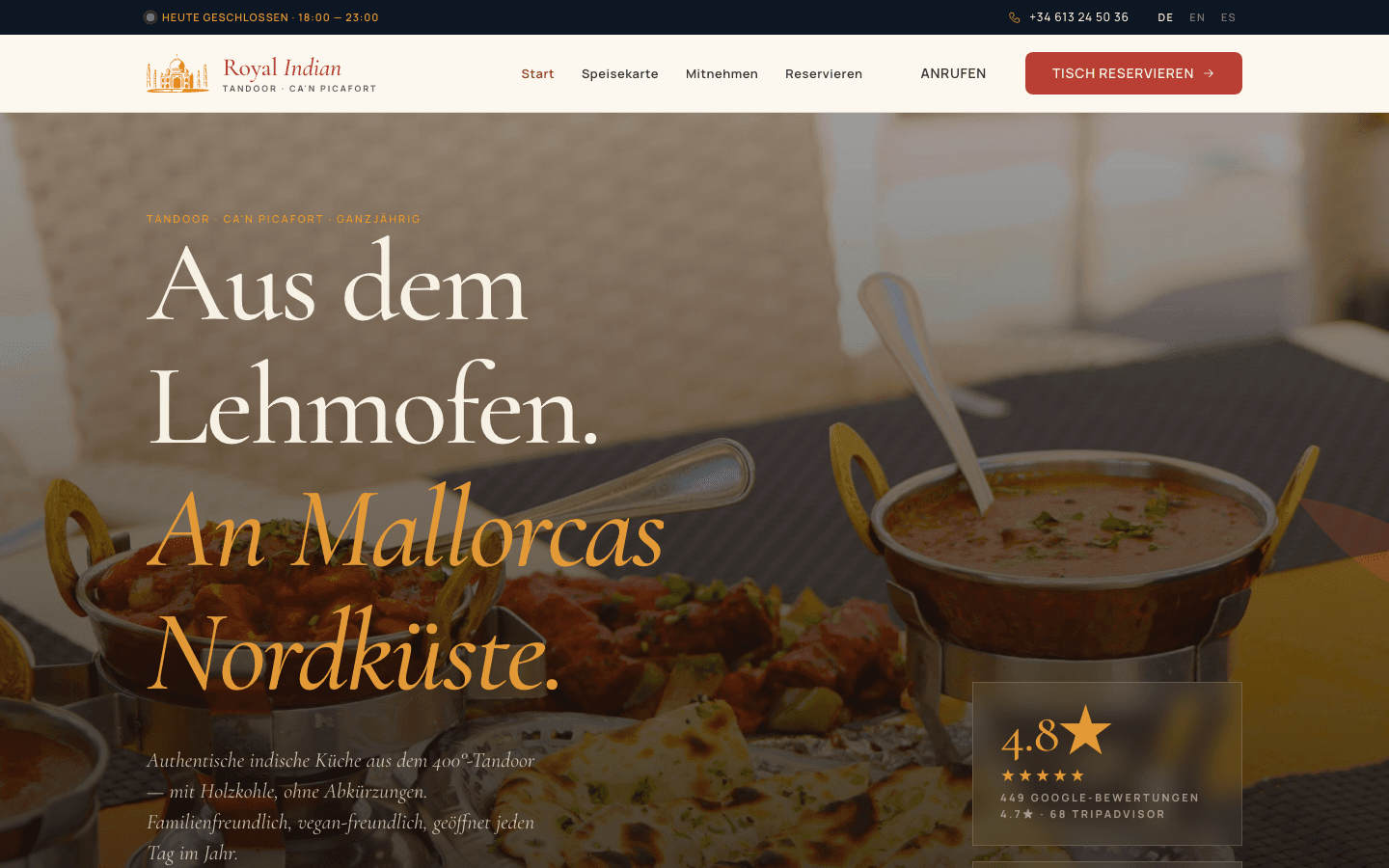 Royal Indian Website