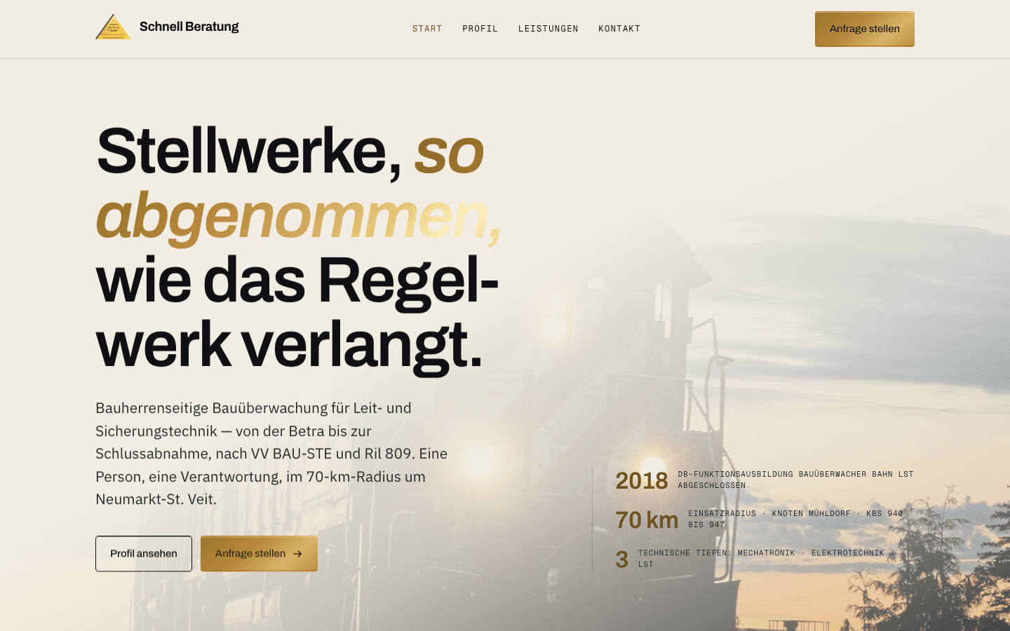 Schnell Beratung Website